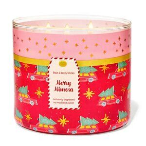 Bath & Body Works Merry Mimosa 3 Wick Candle